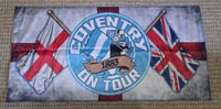 **HALF PRICE** Coventry On Tour Football/Ultras 1x0.5m Flag.