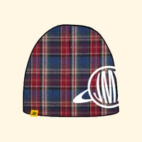 Bonnet tartan bleu/rouge