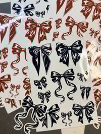 Image 2 of CLEAR BOW STICKERS 