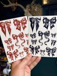 Image 1 of CLEAR BOW STICKERS 