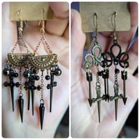 Image 1 of War Gift - Sword/Arrows Earrings - Three Dark Crowns