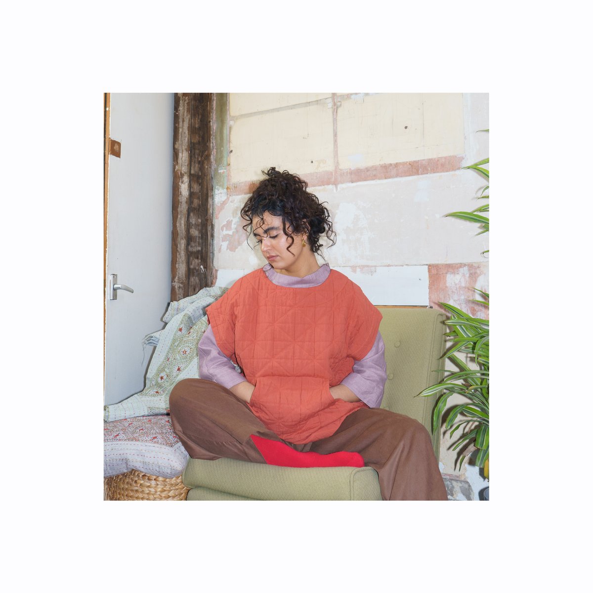 Image of Quilted Sleeveless Tunic