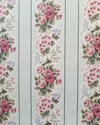 1980s Vintage Marks & Spencer Wallpaper Rolls - Cottagecore Floral Chintz St Michaels - (Set of 3) – detail view 2