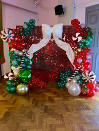 Image 1 of Christmas Red Sequin Wall