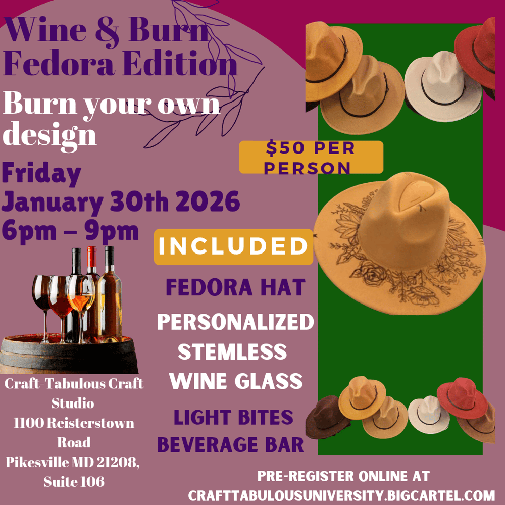 Image of Wine & Burn Fedora Edition 