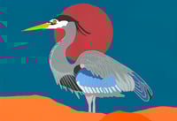 Grey Heron (Composed) Card