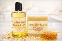 Image 1 of Honey & Oats Bar & 8oz. Shower Oil