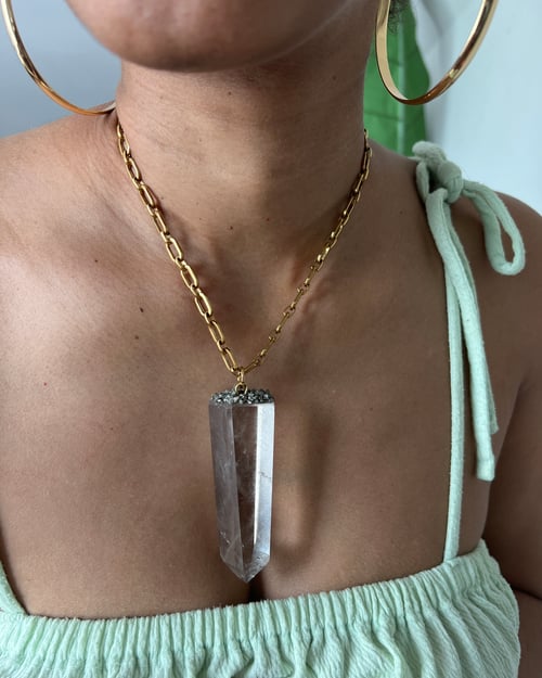 Image of BIG MAMA • Smokey Quartz Large Crystal Necklace