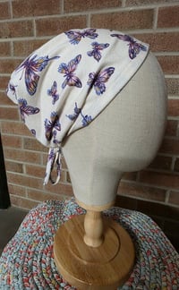 Image 2 of Cotton Flannel Crown Cover in Butterflies 
