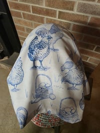 Image 2 of Cotton Crown Cover in Hen & Ink