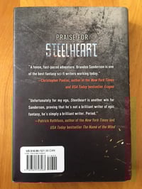 Image 2 of Brandon Sanderson "Steelheart (The Reckoners, Book 1)" Hardcover #FIRST EDITION#