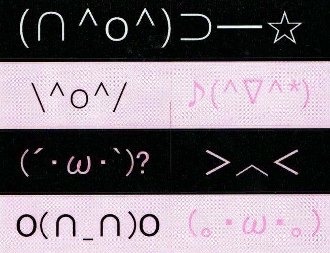 emoticon riso sticker sheet