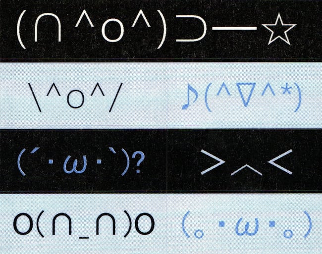 emoticon riso sticker sheet