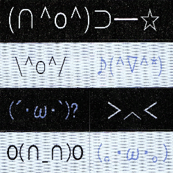 emoticon riso sticker sheet