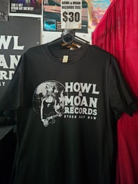 Howl & Moan Records - She-Wolf Logo T-shirt on Black AS Color Organic Staple Tee