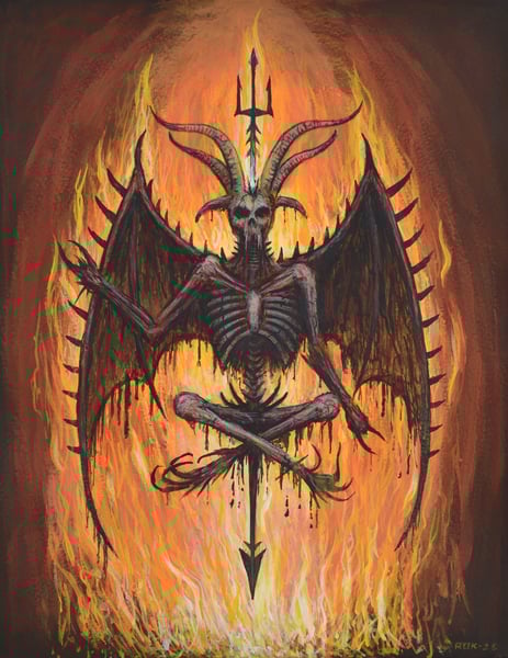 Image of BAPHO-X - small original painting