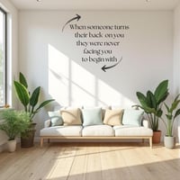 Image 1 of Turn Their Back - Inspired Spaces Wall Decal 