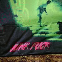 Image 7 of Custom designed Layne Staley Tribute Blanket in green 