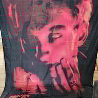 Image 4 of Custom designed Layne Staley Tribute Blanket in RED