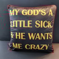 Image 4 of Custom-designed Layne Staley Tribute Throw Pillow RED