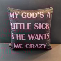 Image 2 of Custom-designed Layne Staley Tribute Throw Pillow GREEN 