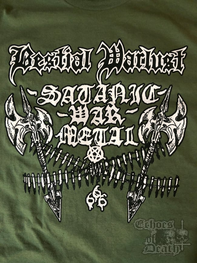 BESTIAL WARLUST - OFFICIAL T-SHIRT - '95 LIVE ASSAULT