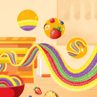 Image 2 of SKITTLES® Noodle Gummies (China)