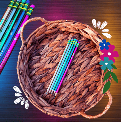 Image of Metallic First Name  Pencil/Lápiz Metálico con Nombre