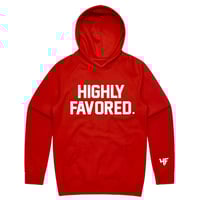 HF WORD RED HOODIE