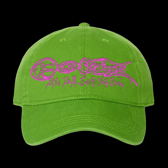 "Script" Neon Green Hat