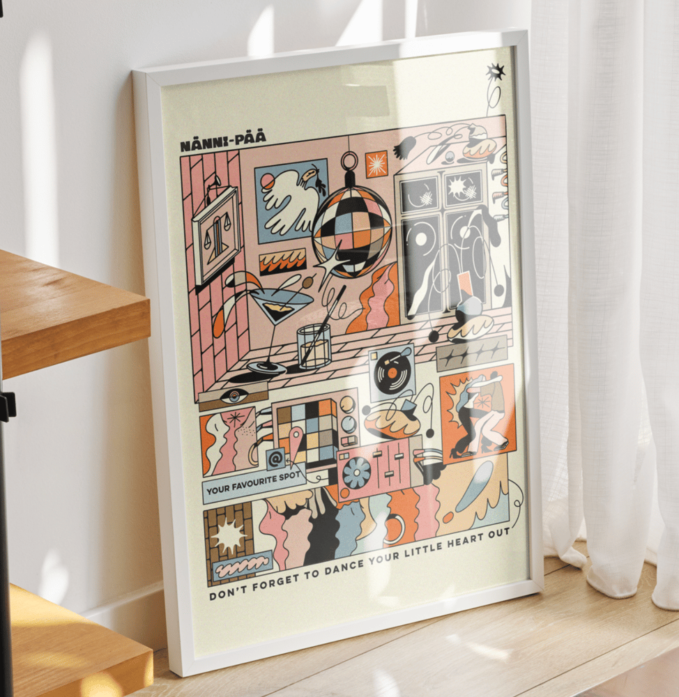 Image of Don't forget to dance your little heart out - Print