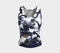 Abstract Chic Fitted Tank Top