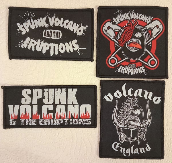 Image of Spunk Volcano & the Eruptions - Woven Patches (4 Designs to choose from)