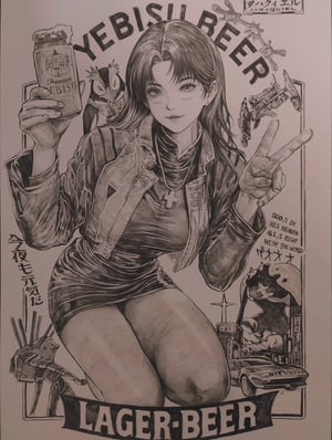 Image of Original Art : Misato Katsurag // Hyde Zhang