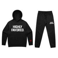 HF WORD BLK SWEATSUIT