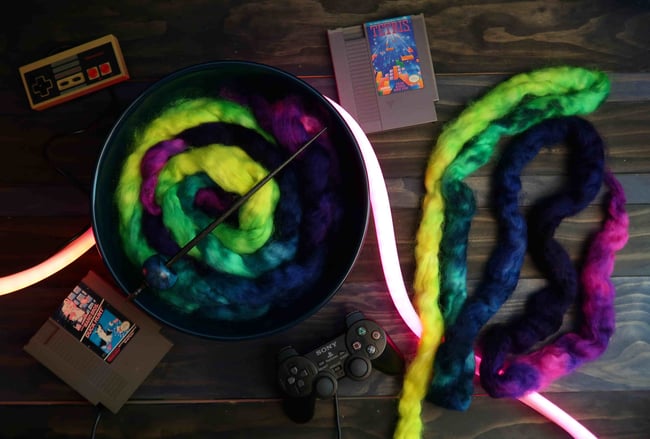 Arcade Lights Combed Top - Wensleydale