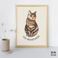 Stay Meowtivated - A4 print 