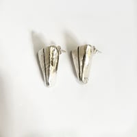 Image 4 of Tri P Line Earrings 