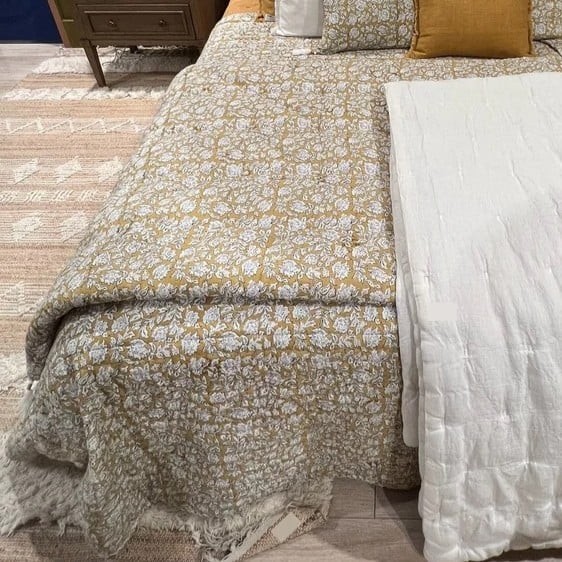 Image of -30% Couvre-lit EDEN  Safran 180 x 230 cm  199€ au lieu de 289€