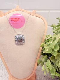 Image 1 of Square Engraved Abalone Pendant