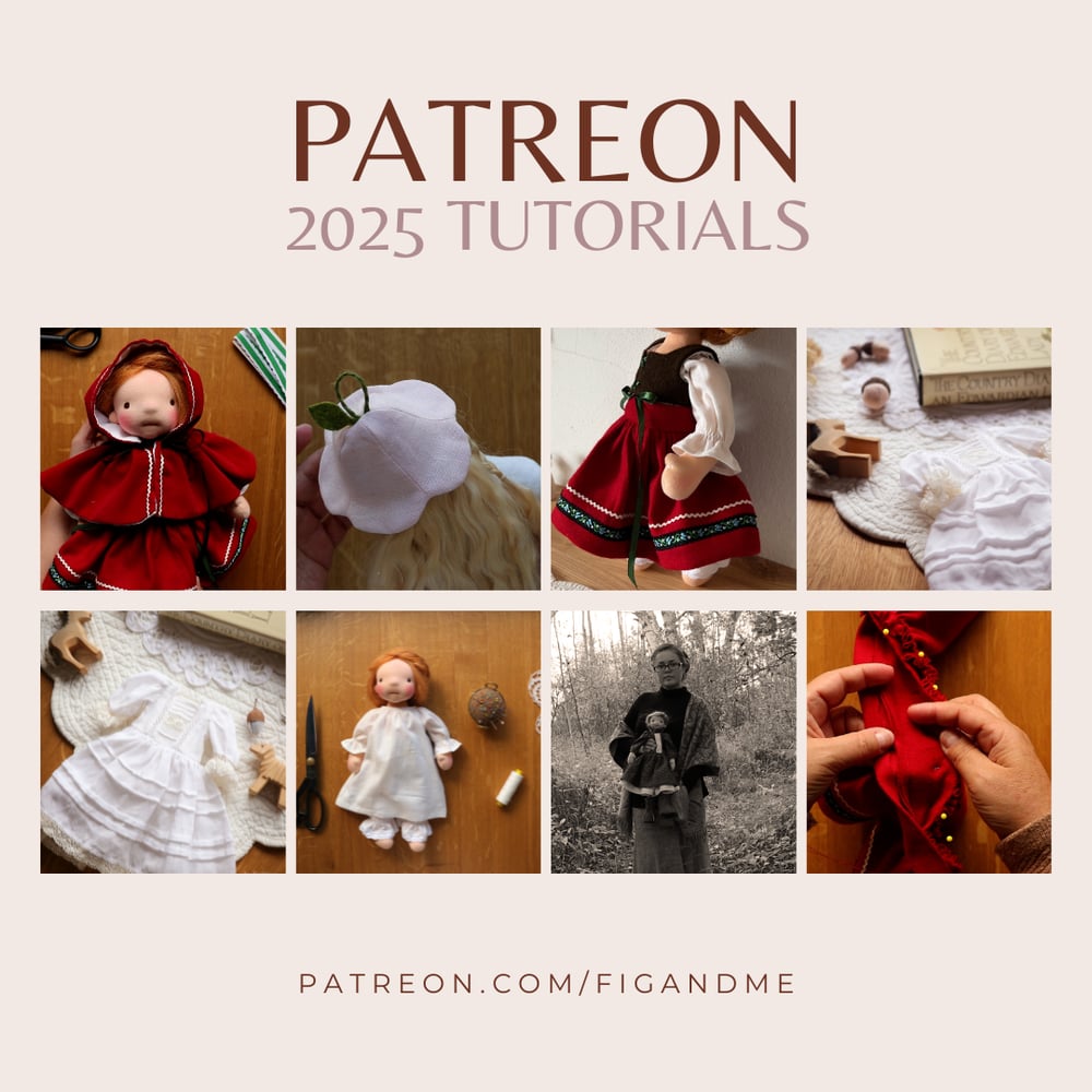 Image of Doll Dressmaking Series | Patreon PDFs Only | By Fig and Me