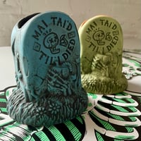 Image 2 of PAIR of MAI TAI'D TIL I DIED 11 oz Tombstone Mugs "Midnight Blue" & "Spanish Moss Green"