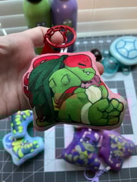 Image 4 of 10cm (3.5-4in) Plush Turtle Keychain (LAST CHANCE)