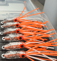 Image 1 of Aqua-Orange Glow Squid