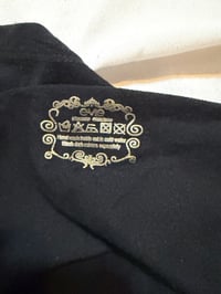 Image 5 of Vintage black halter neck silver cami top, Size UK 14