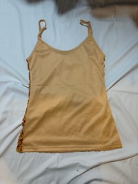 Image 3 of Gold micromesh party cami top, Size UK 8-10 