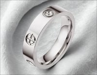 Image 1 of Designer Inspired Screw Motif Encrusted stone