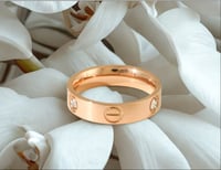 Image 1 of Designer Inspired Motif Rose Gold With Encrusted stone
