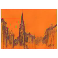 Image 1 of Cottiers From Hyndland Street - Charcoal on Paper 