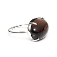 Image 2 of Smoky Quartz Dome Ring